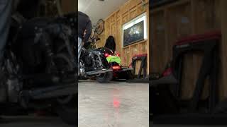 M8 Street Glide wSharkroad 36quot fishtail exhaust  cold start [upl. by Leod75]