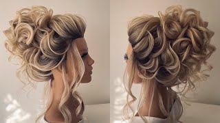 Beautiful updo hairstyle tutorial [upl. by Salhcin]