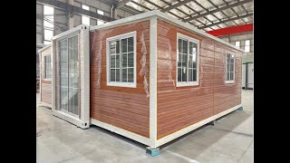 Exported to Sydney Australia red brown 20Ft expandable container house [upl. by Assyle]