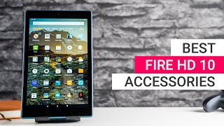 Amazon Fire HD 10 Accessories Best Cases Keyboards Stands [upl. by Tennek]