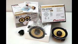 Pioneer TSQ131C car speaker unboxing vs Renault Megane II original [upl. by Decima]