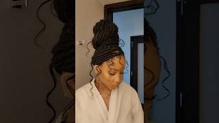 Gorgeous Faux Loc Updo style hairtutorial [upl. by Grimonia966]