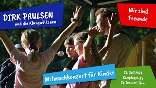 Wir sind Freunde  Dirk Paulsen und die Klangwölkchen  Live in Plön 22 Juli 2024 [upl. by Nemad]