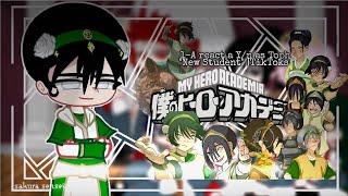 ★Bnha 1A react a Sn New Student as Toph Gacha Club Tiktoks • anime spoilers • PTBR★ [upl. by Coffey12]