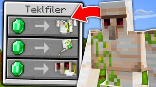 Minecraft ama MOBLARLA OP TAKAS YAPABİLİYORUM [upl. by Onitnerolf]