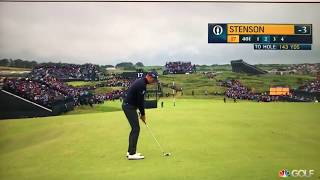 Henrik Stenson breaks club after shank at The Open [upl. by Dione634]