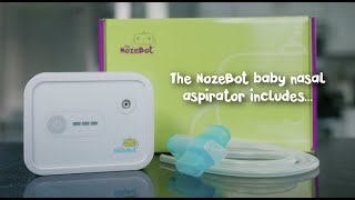 How to Use The NozeBot Baby Nasal Aspirator The Parents Guide [upl. by Bihas901]