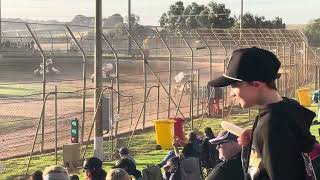 Sprintcars Heat 2 Max’s Race Premier Speedway Warrnambool 14122024 [upl. by Enitsenrae]