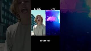 Kid lario Stay studio version vs live performance [upl. by Elatnahc]