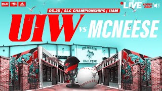 SLC Baseball Tournament  UIW vs McNeese [upl. by Letreece103]