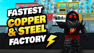 FASTEST Way to Make Copper amp Steel Press Items in Roblox Islands [upl. by Southard917]