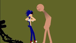 Sonic exe vs 12th dimensional body hive stickman animation battle [upl. by Koralle772]