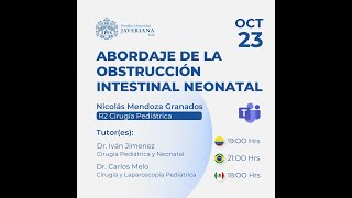 OBSTRUCCIÓN INTESTINAL NEONATAL  CIRUPED JAVERIANA [upl. by Euqirdor752]