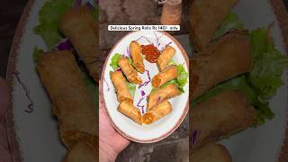 Delicious spring rolls Rs 140 only springroll youtubers foodieslover indiancuisine delicious [upl. by Eeroc]