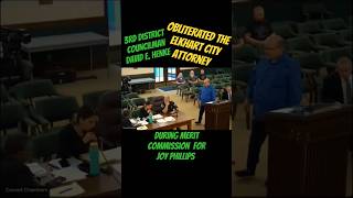 Elkhart Indiana Councilman David E Henke 3rd District  OBLITERATES Elkhart City Attorney [upl. by Aymer341]