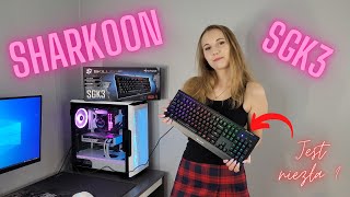 Solidna mechaniczna klawiatura z RGB za 300 zł Recenzja Sharkon Skillermech SGK3 [upl. by Eahsram527]