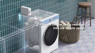 Microplastic Washing Machine Filter Technology Explained  Samsung UK [upl. by Leuqcar935]