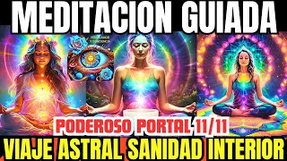 MEDITACIÓN VIAJE ASTRAL Y SANIDAD INTERIOR CON CUENCO DE CUARZO [upl. by Ahsyad]