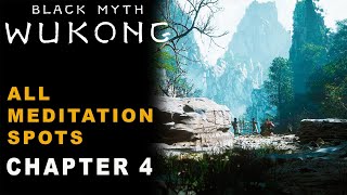 Black Myth Wukong — The Webbed Hollow All Meditation Spots Locations Chapter 4 [upl. by Ainitsirhc]