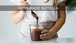 HOW TO MAKE NUTELLA  healthy nutella recipe [upl. by Jelle]