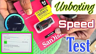 SanDisk 64 GB Pen Drive  SanDisk Cruzer Blade 64 GB USB Flash Drive  64Gb Pendrive Speed Test 🔥🔥 [upl. by Annayek]