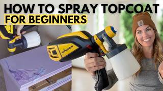 How to Spray Water Based Polyurethane FOR BEGINNERS [upl. by Pelagia180]