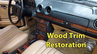 1984 Mercedes 300TD  Part 11 Wood Trim Visor Mirrors AC and License Plate Holder [upl. by Ardnaxila]