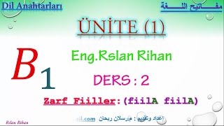 تعلم اللغة التركية الدرس 2 من المستوى الثالث B1 الصيغة الحالية الاستمرارية A [upl. by Kreegar]