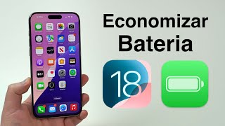 Como Economizar MUITA Bateria no iOS 18 [upl. by Nrubyar779]