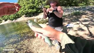 trout fishing crystal lake video [upl. by Aryhs681]