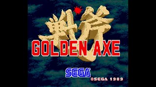 Golden Axe Rev 01USA Sega Genesis  Opening amp Demo Loop [upl. by Aivun735]