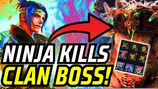 3 NINJA TEAMS THAT ONE KEY ULTRA NIGHTMARE CLAN BOSS FULL AUTO  RAID SHADOW LEGENDS [upl. by Letnuahc]