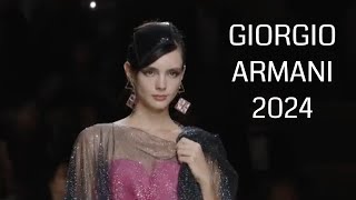 Giorgio ARMANI  Desfile de moda para mujer  Temporada 2024 [upl. by Yauqaj]