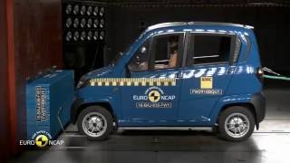 Euro NCAP Crash Test of Bajaj Qute 2016 [upl. by Touber]