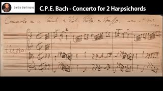 CPE Bach  Concerto for 2 Harpsichords in F major H 408 1740 [upl. by Carnes]