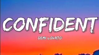 Demi Lovato Confident Lyrics Video [upl. by Nawuj676]