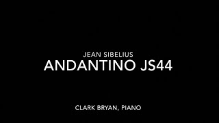 Jean Sibelius Andantino JS 44 Clark Bryan piano [upl. by Shedd770]