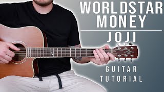 How to Play quotWORLDTAR MONEYquot by Joji on Guitar for Beginners EASY CHORDS [upl. by Ko]