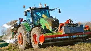 Fendt 936 Vario Kverneland 7 schaar LO 100 onland ploeg ploughing amp Topping in one pass HD [upl. by Hamlani438]