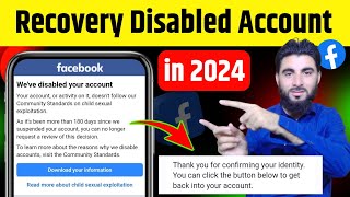 Weve Disabled Your Account  How To Recover Disabled Facebook Account in 2024 🔥  Account Recovery [upl. by Risay]