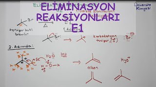 ORGANİK KİMYAEliminasyon Reaksiyonları E1 [upl. by Gnort]