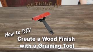 DIY How to Restore Old Furniture and bring the Wood Grain Back  Retique It with a Graining Tool [upl. by Zelda437]