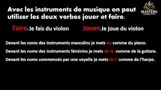 les instruments musicaux secondary2  French second term [upl. by Nilahs]