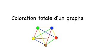 Coloration totale  colorier les sommets ET les arêtes dun graphe [upl. by Lean609]