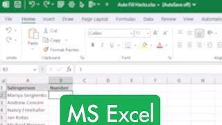 How To Fill Numbers In Excel Quickly And Easily [upl. by Gnagflow]