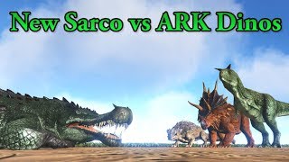 New Sarco vs Carno Trike amp Thorny Dragon  ARK Survival Evolved [upl. by Nnaeilsel]