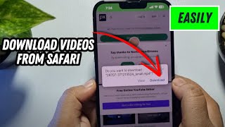 How to Download Videos From Safari Browser in iPhone [upl. by Yvonne]