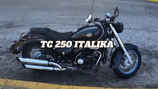 Review TC 250 ITALIKA 2024 CHOPPER LA RECOMIENDO [upl. by Enneibaf704]