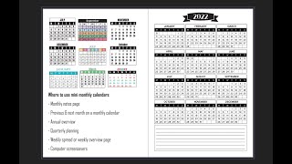 How to make mini monthly calendars for your printables using Affinity Publisher [upl. by Gabe]