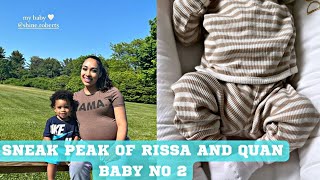 RISS AND QUAN FINALLY SHARED PICTURES OF BABY NUMBER 2 [upl. by Learrsi]